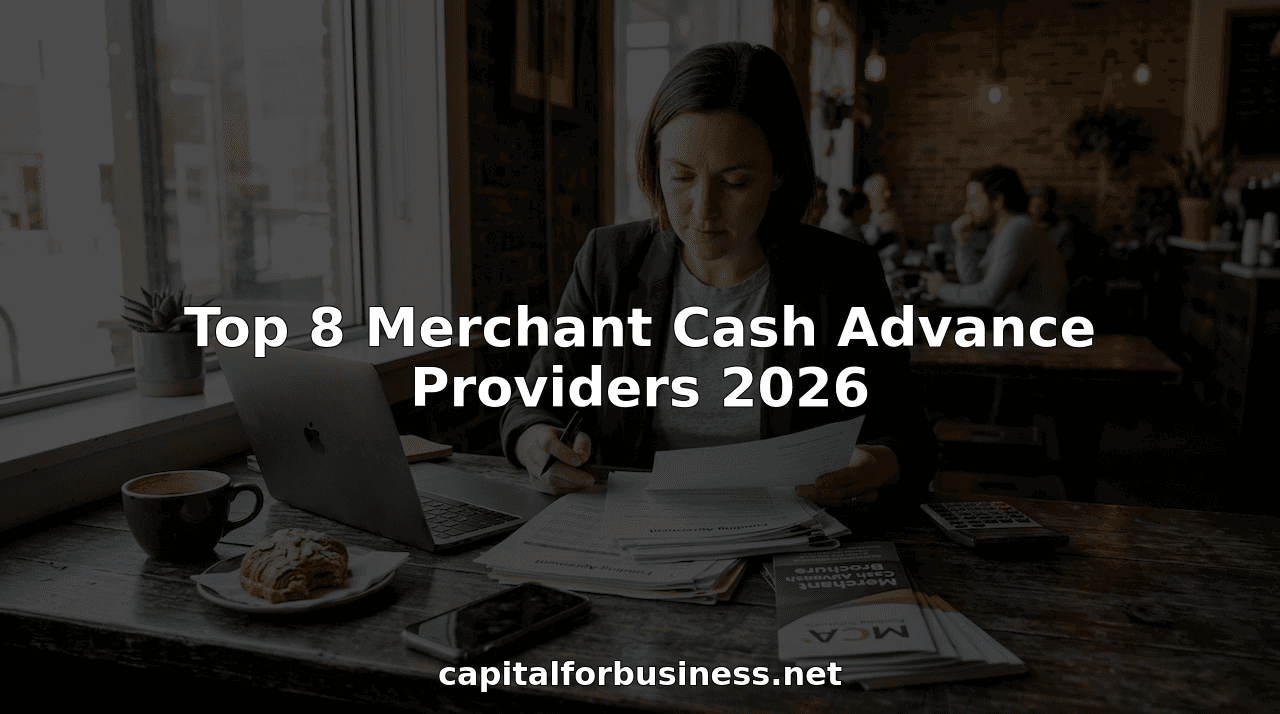 Top 8 Merchant Cash Advance Providers 2026